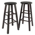 Winsome Trading Winsome Trading 92270 Element Bar Stools Set; Espresso - 2 Piece 92270